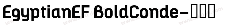 EgyptianEF BoldConde字体转换